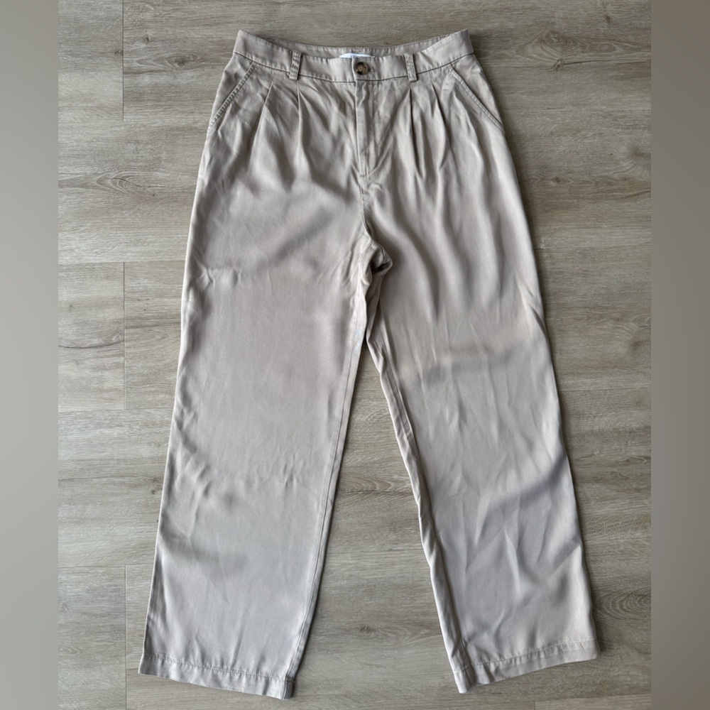 LOFT Khaki Cream Tan Trousers Pants SZ 6P
